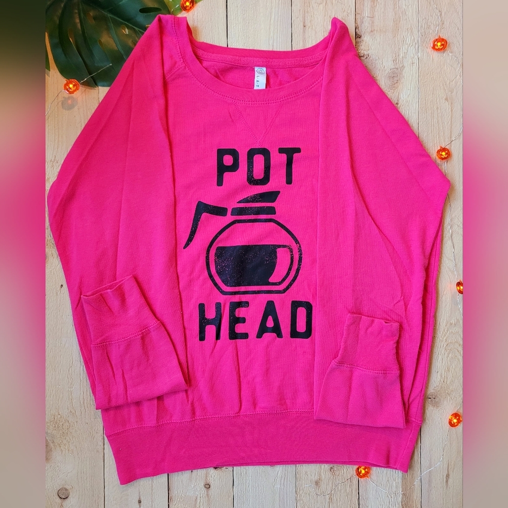 Pot (Coffee) Head Sweater Size Large